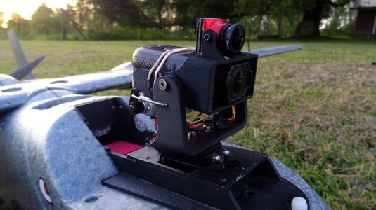FPV Pan Tilt for Gitup F1 Camera with Micro FPV Camera