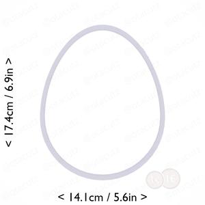 Egg Cookie Cutter 6.5in / 16.5cm