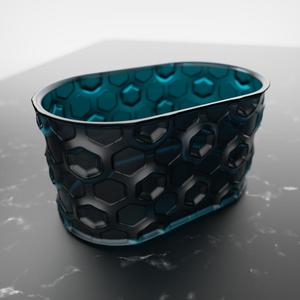 Hex Pattern Container