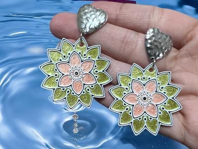 Mandala Flower Earrings