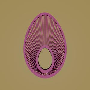 Op-art easter egg wall decor
