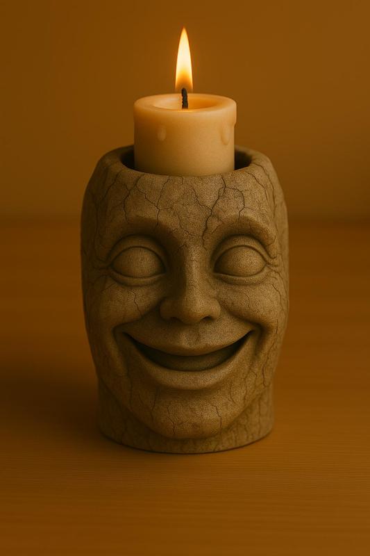 Relic of Joy – Smiling Face 3D Planter / Pen Holder
