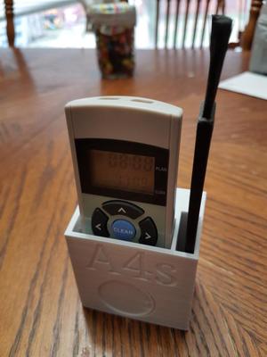 A4s Remote and brush wall holder