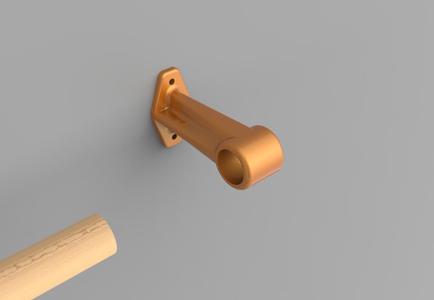 Curtain rod holder / Support tringle à rideaux