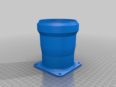 DN75 Exhaust Coupler / Blinds Box Fume Outlet 