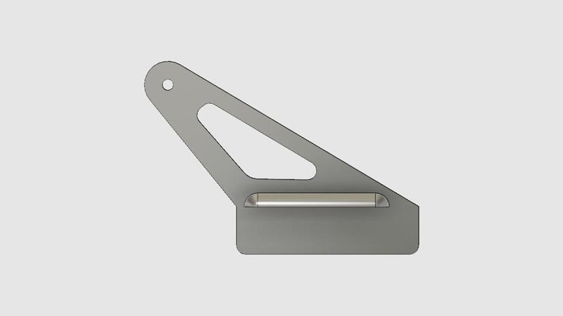 Control horn 30 x 20 x 2 mm - drilled 1.2mm