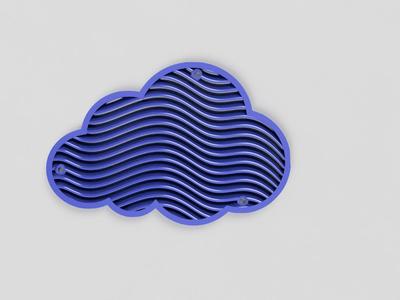 Cloud-shaped ventilation grille