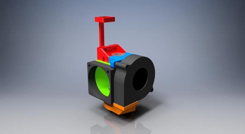 Hypercube BEAR x carriage and extruder