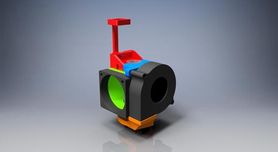 Hypercube BEAR x carriage and extruder