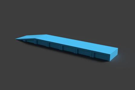 OO Gauge Train Set | Straight Platform Set of 2 + Bin