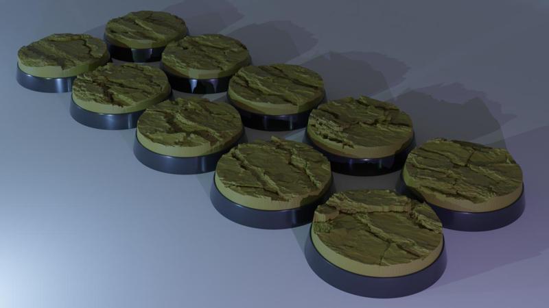 10x 28mm base dry sand (+toppers)