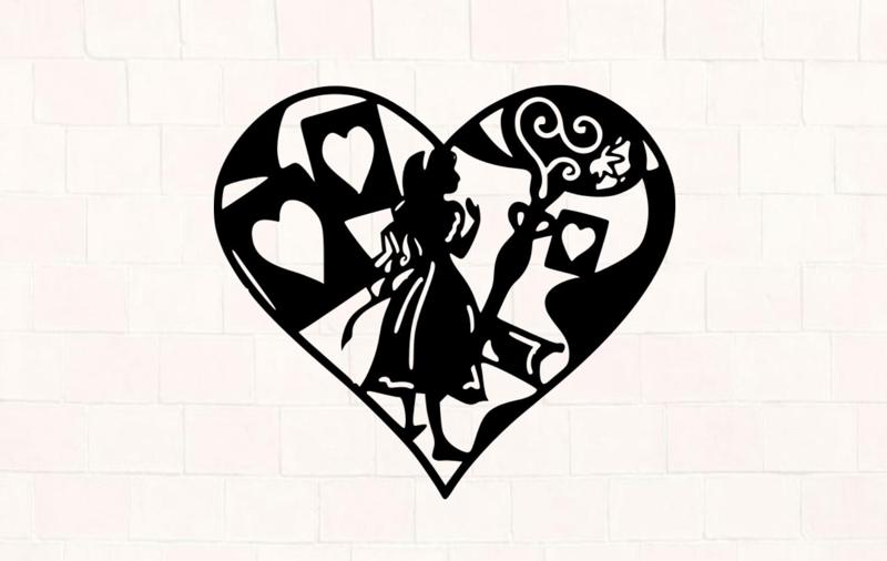 Alice in wonderland dsiney wall decoration wall art realistic art