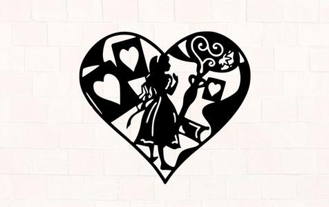 Alice in wonderland dsiney wall decoration wall art realistic art