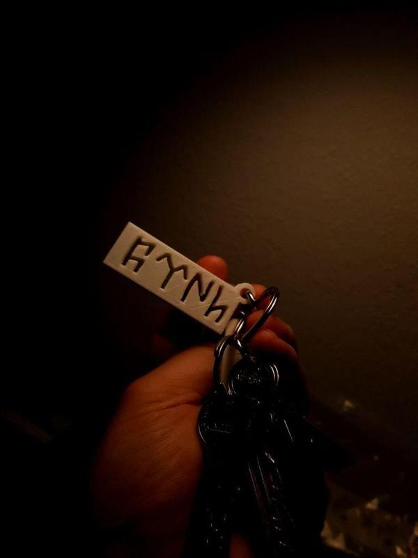 Old Turkic Alphabet (Orkhon) keychain