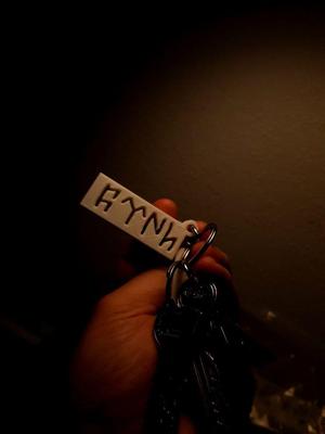 Old Turkic Alphabet (Orkhon) keychain