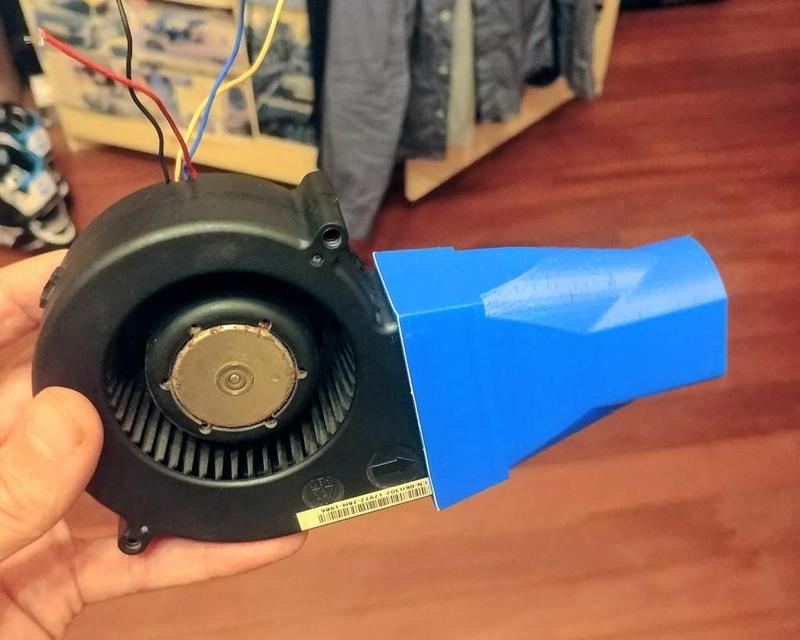 BBQ 97mm to 40mm Blower Server Fan Duct press fit 1012 KH302