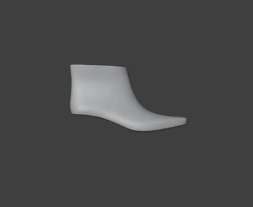COWBOY SQUARE TOE BOOT LAST 3D STL