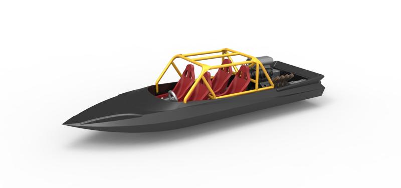 Diecast Quad Jet sprint boat Scale 1:25