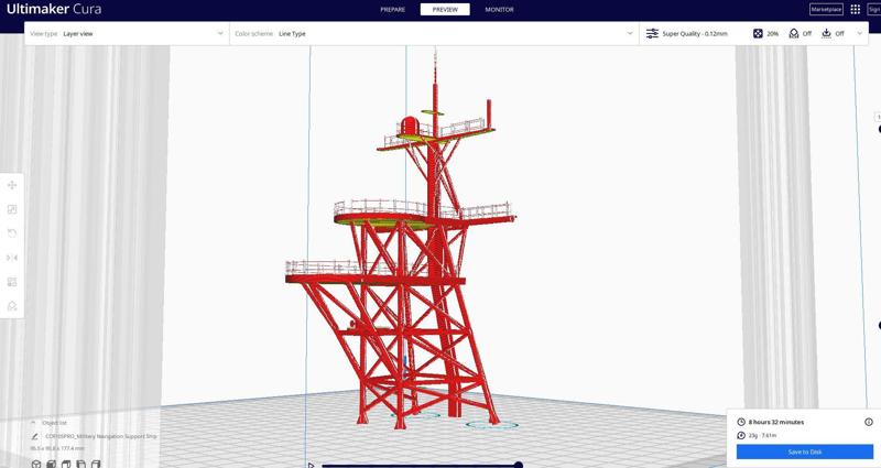 Military Navigation Support Ship