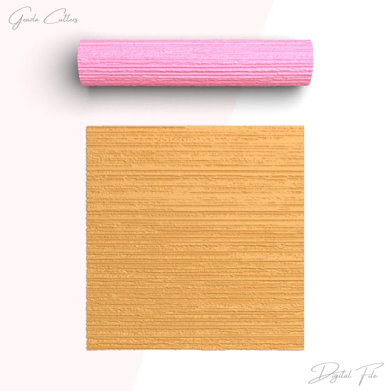 Wood Stripes Texture Roller For Polymer Clay, Wood Clay Texture Rolling Pin, Polymer Clay Tool, Printable, Digital STL File, No: 1427