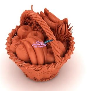 basket fruit 3D