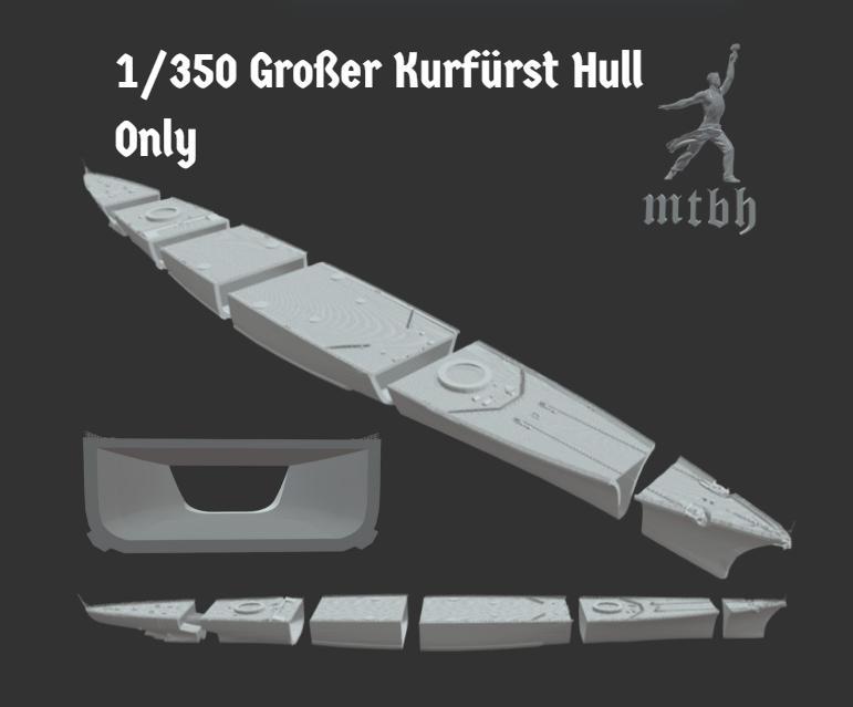 1/350 Großer Kurfürst Hull Only