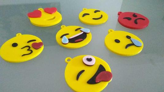 FB Messenger Emoji Keychains 