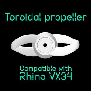OPTIMIZED, POWER SAVING, TOROIDAL PROPELLER FOR RHINO VX34 ELECTRIC TROLLING MOTOR - 2 BLADES