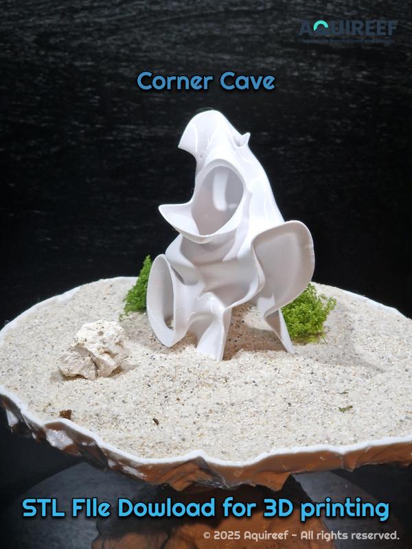 Corner cave For Aquariums and Terrariums