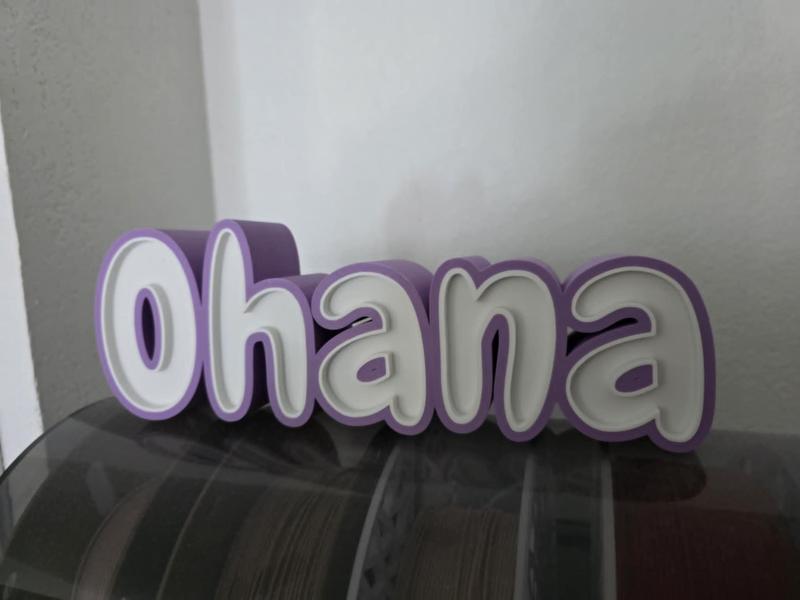 ohana lightbox / deco