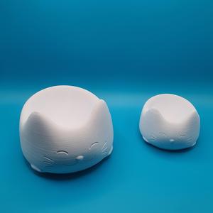 Cat-Shaped Cat Bowl STL File – 3D Printable Pet Dish for Cats and Kittens