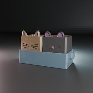 Cat & Mouse Minimalist Self-Watering Planter Set