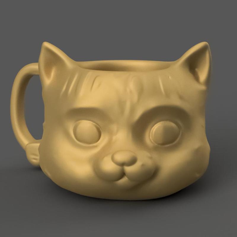 Cute Cat Pot STL – Planter, Candy Dish, Pen Holder