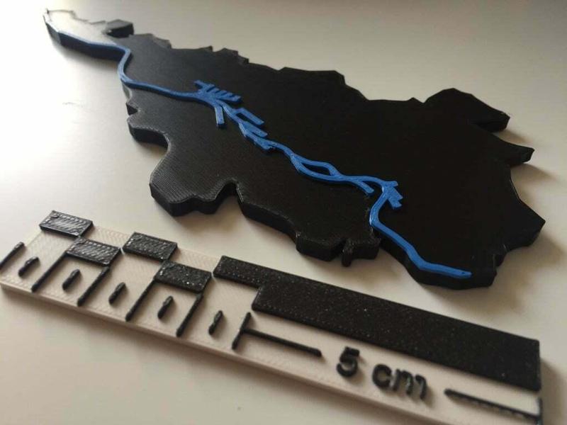 Bremen - Map of the city (with and without districts)