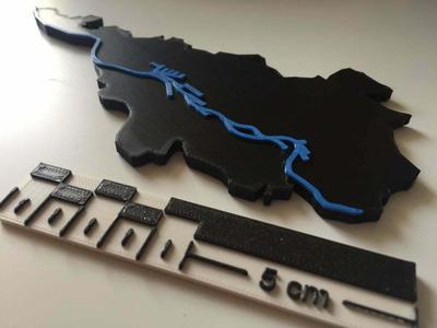 Bremen - Map of the city (with and without districts)