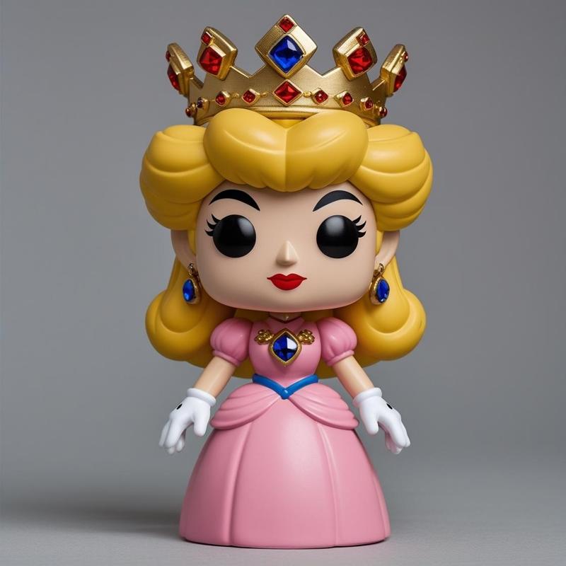 Princess Peach Funko Pop - 3D Printable Model for 2.0mm Nozzle - 15cm Height