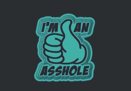 I'm an Asshole - Freshie Mold Housing