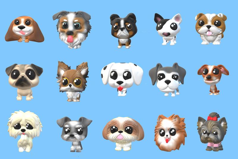 Pack 15 Dogs POP Pets series 2