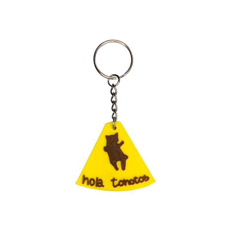 Hello Silly Cat Meme Key Chain