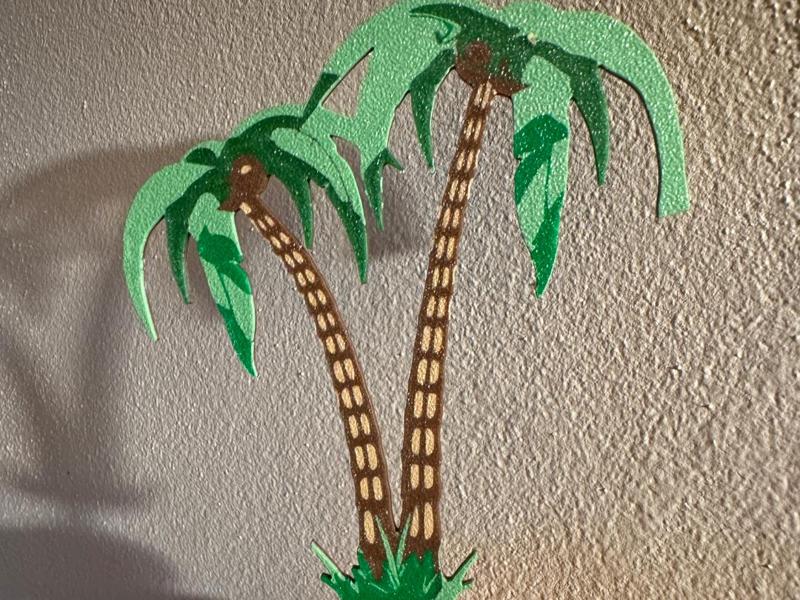 vaiana palm cake topper 