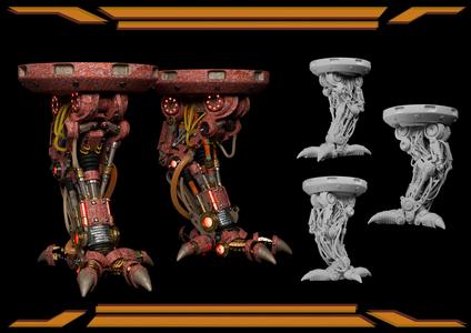 Paw paw stand, cyberpunk