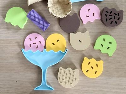 Ice bowl sensory play
