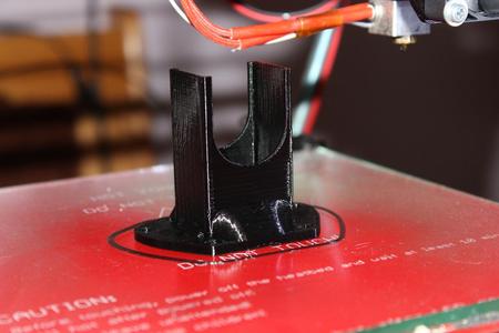 40mm Fan duct for E3D Hotend on jonaskuehling reinforced X-Carriage for Prusa i2