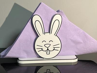 Easter bunny napkin stand