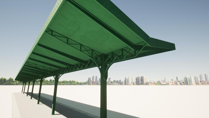 HO dock shelter (1/87)