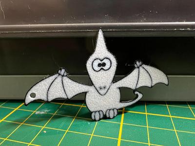 Pteranodon Dino Cartoon-Style Keychain
