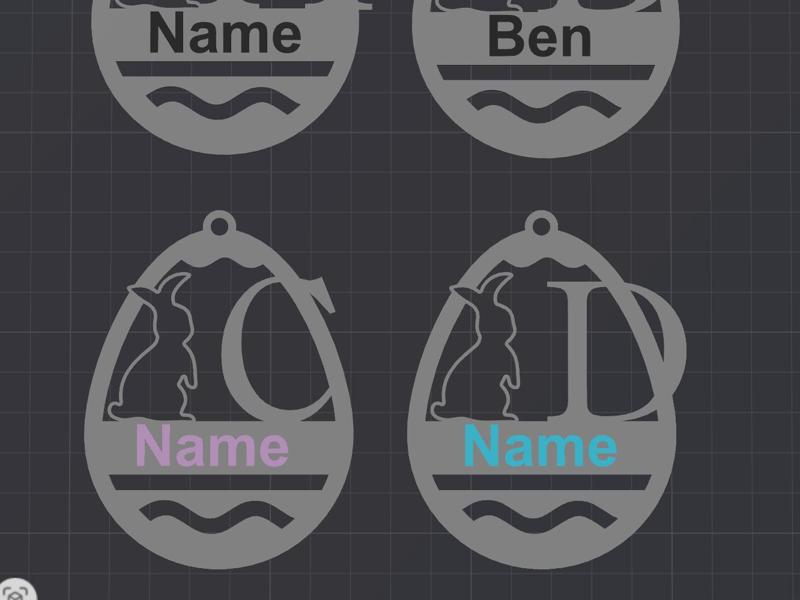Easter ABC Gift Tag personalized 
