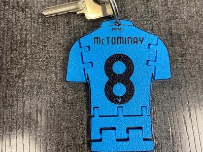 Keychain Napoli shirt Scudetto Scott McTominay