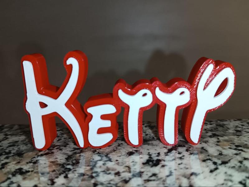 Disney Name Sign Ketty Kid Room Wall Decor Tag 