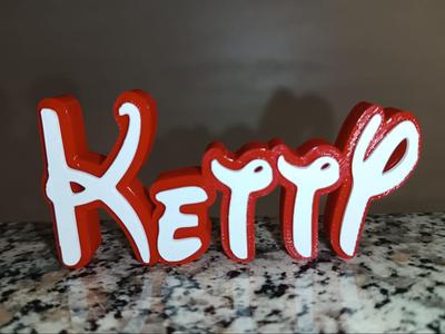 Disney Name Sign Ketty Kid Room Wall Decor Tag 